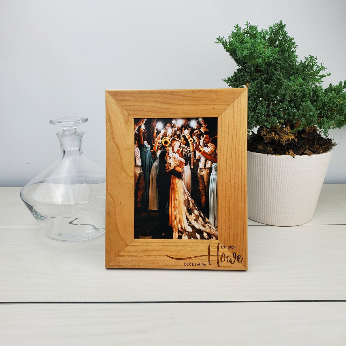 Wedding Anniversary - Custom Engraved Picture Frame - 012