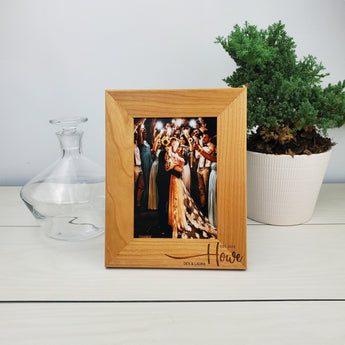 Wedding Anniversary - Custom Engraved Picture Frame - 012