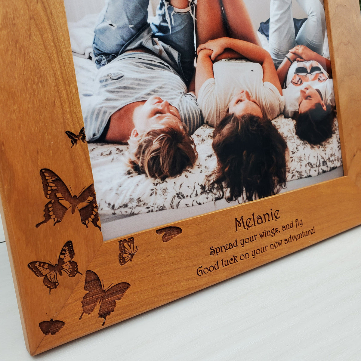 Butterflies - Custom Engraved Picture Frame - 041