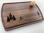Female Cyclist - Personalized Cutting Board - 315 1
