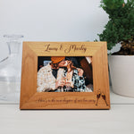 Champagne Glasses - Custom Engraved Picture Frame - 028 1