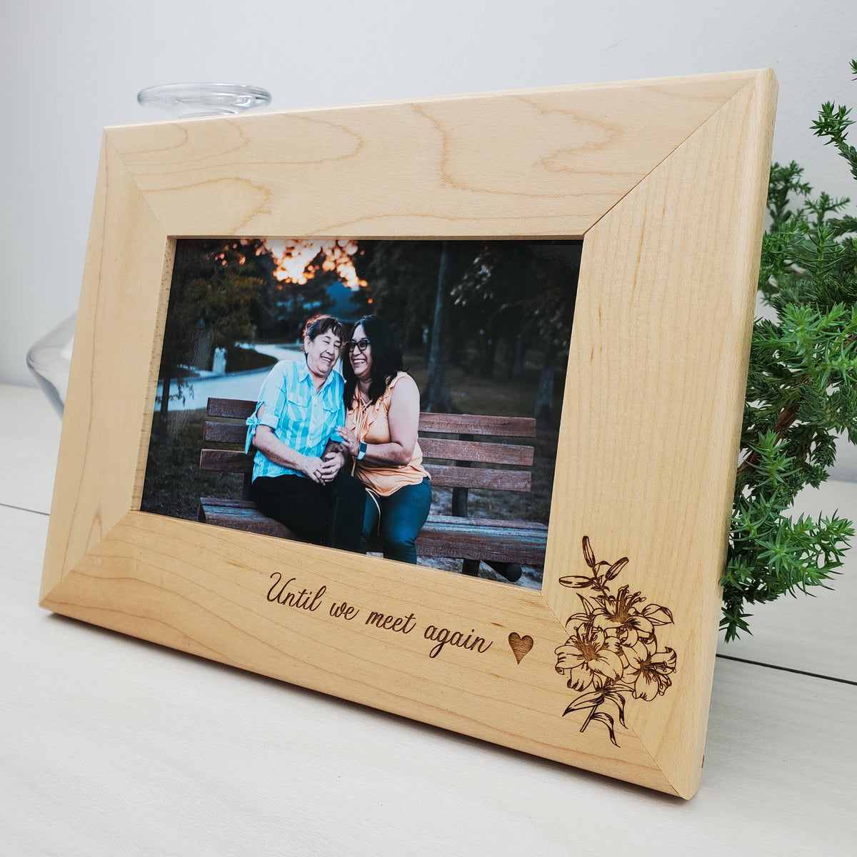 Lilies - Custom Engraved Picture Frame - 078