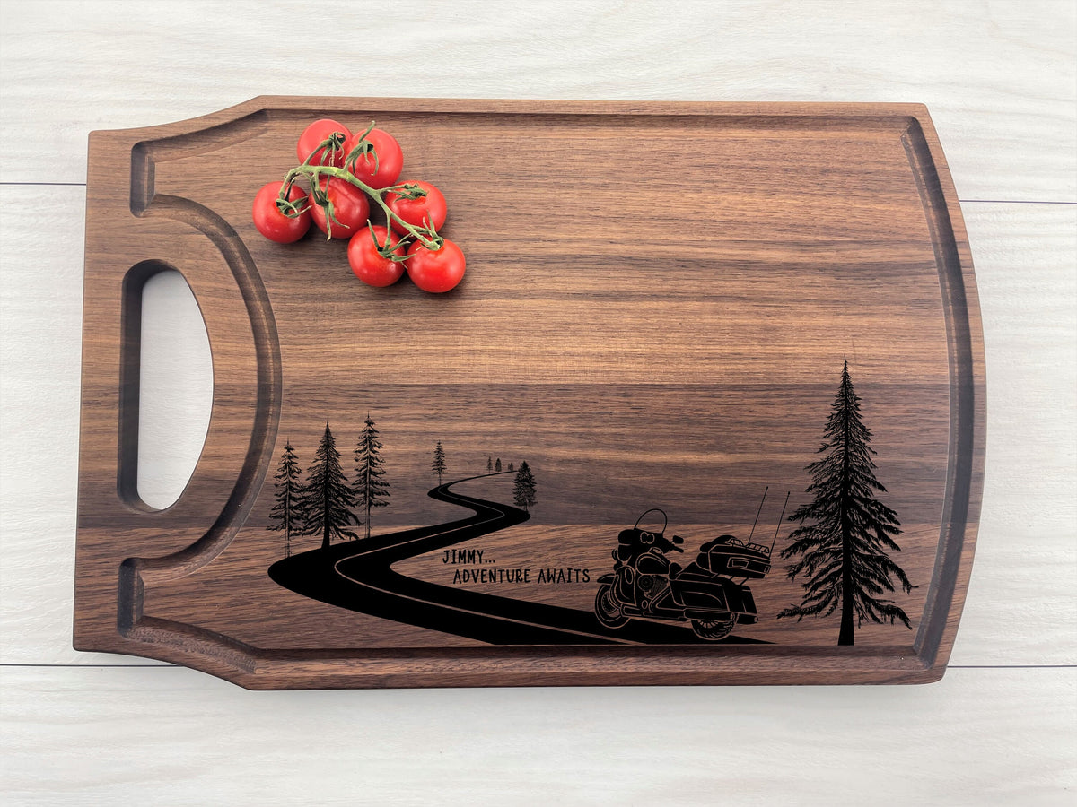 The Biker Board - Personalized Cutting Board - 517
