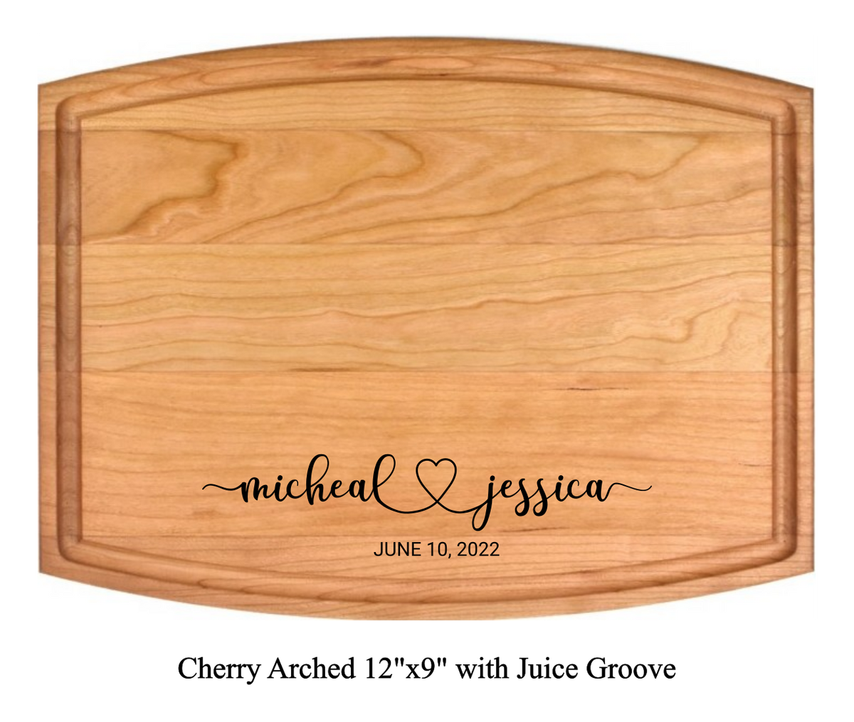 The Happy Couple - Personalized Cutting Board - 048