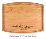 The Happy Couple - Personalized Cutting Board - 048 24