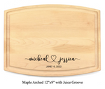The Happy Couple - Personalized Cutting Board - 048 23