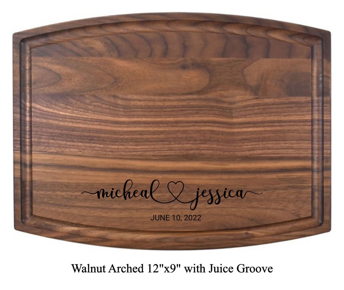 The Happy Couple - Personalized Cutting Board - 048