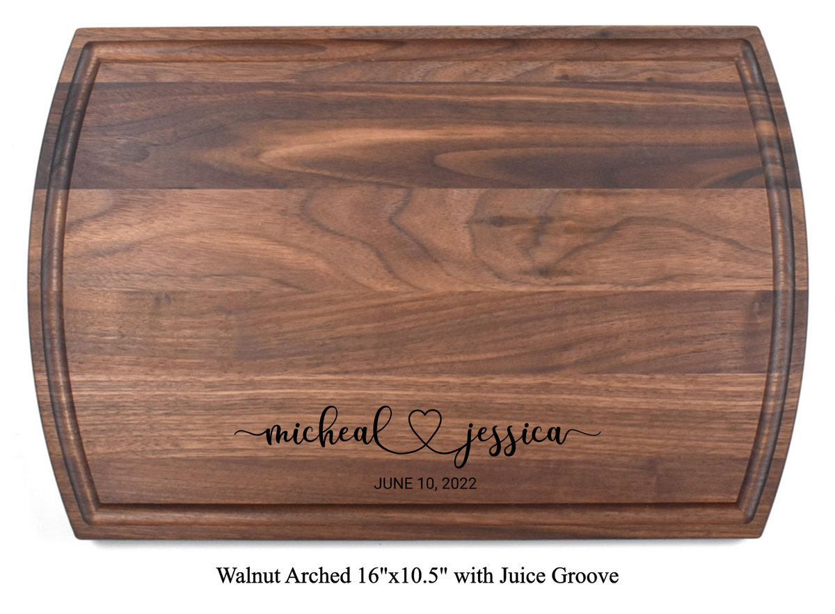 The Happy Couple - Personalized Cutting Board - 048