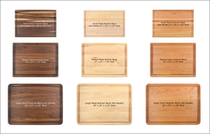 Small Maple Butcher Block 12" x 18" x 1.25" thick