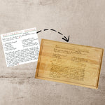 Personalized Recipe Cutting Board 2