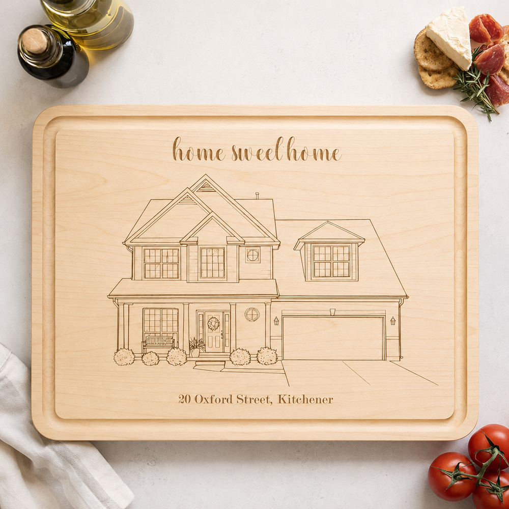 Personalized Wedding Butcher Block