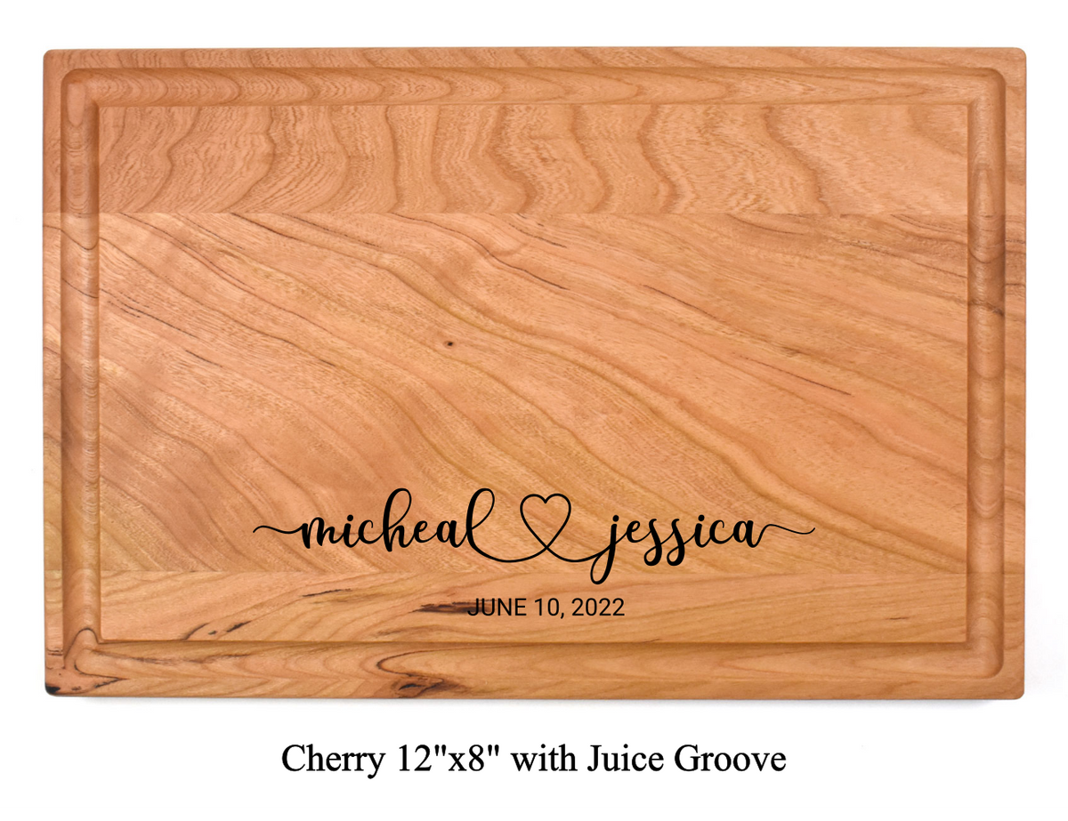 The Happy Couple - Personalized Cutting Board - 048