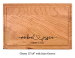The Happy Couple - Personalized Cutting Board - 048 30