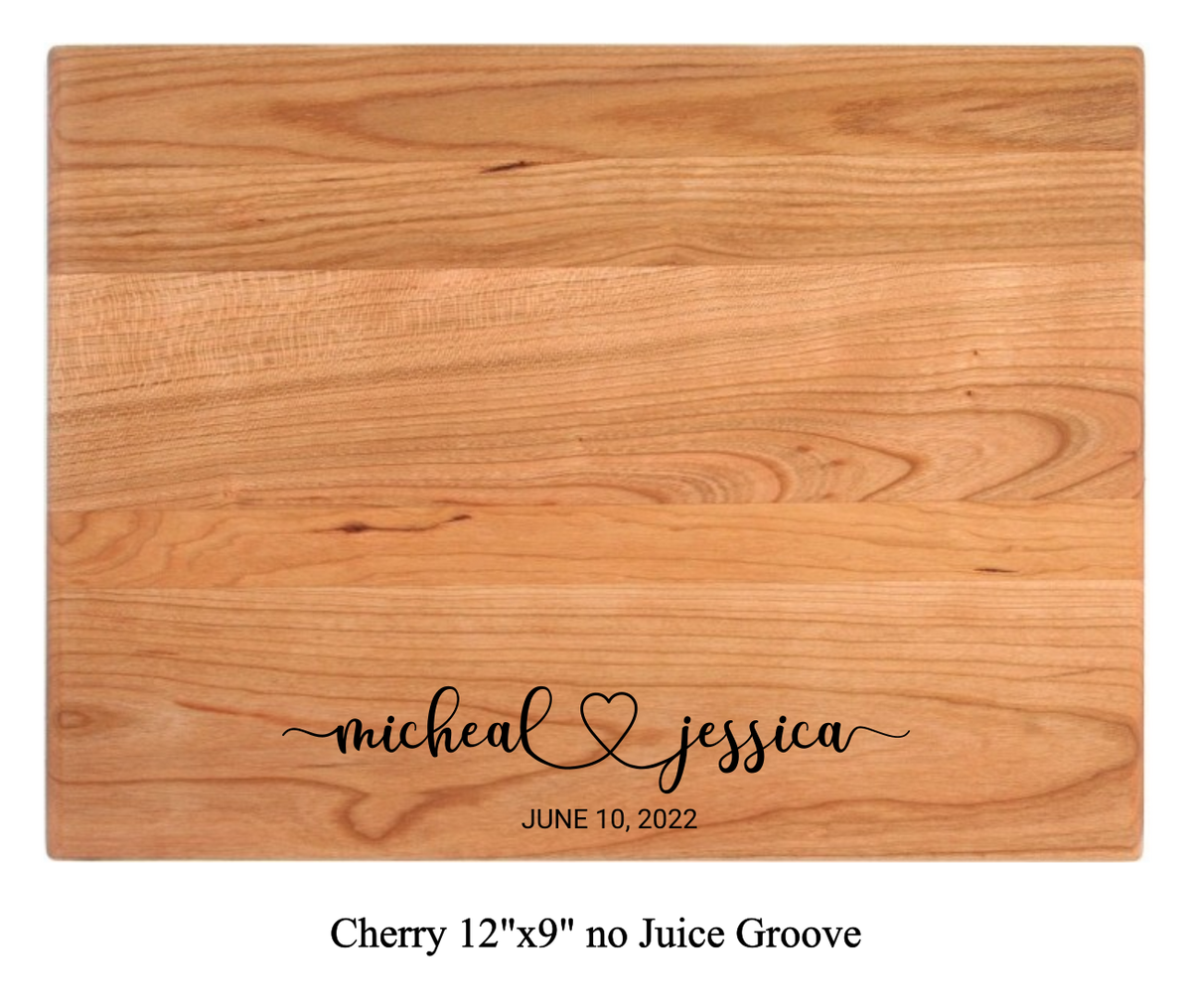 The Happy Couple - Personalized Cutting Board - 048
