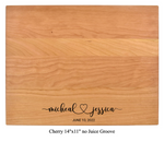 The Happy Couple - Personalized Cutting Board - 048 21