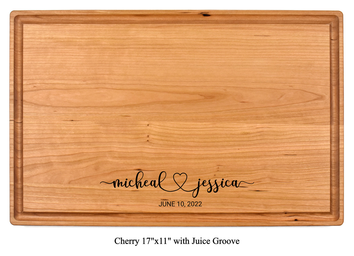 The Happy Couple - Personalized Cutting Board - 048