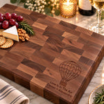 Personalized Hot Air Balloon End Grain Butcher Block 5
