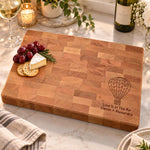 Personalized Hot Air Balloon End Grain Butcher Block 4