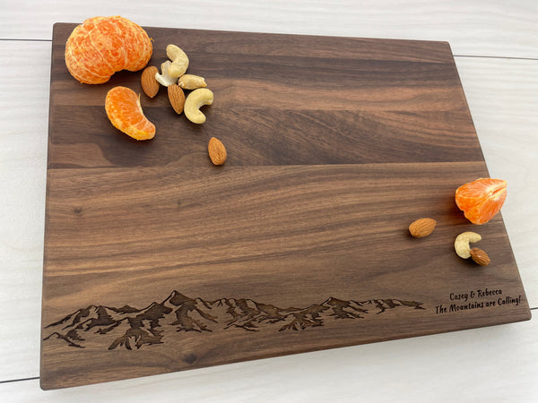 Personalized Cutting Board - The Mountains are Calling - 121