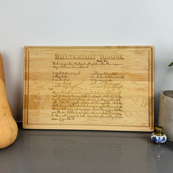 Personalized Recipe Cutting Board