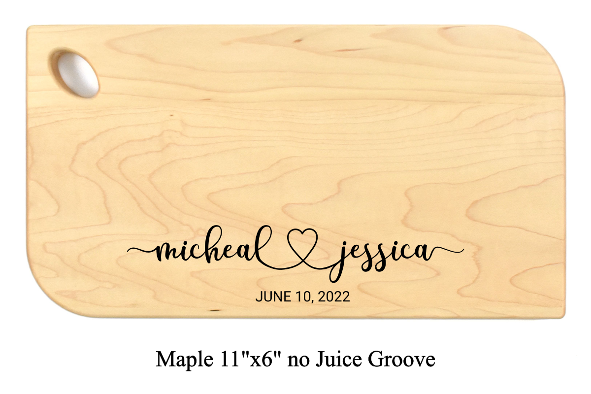 The Happy Couple - Personalized Cutting Board - 048