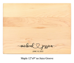 The Happy Couple - Personalized Cutting Board - 048 17