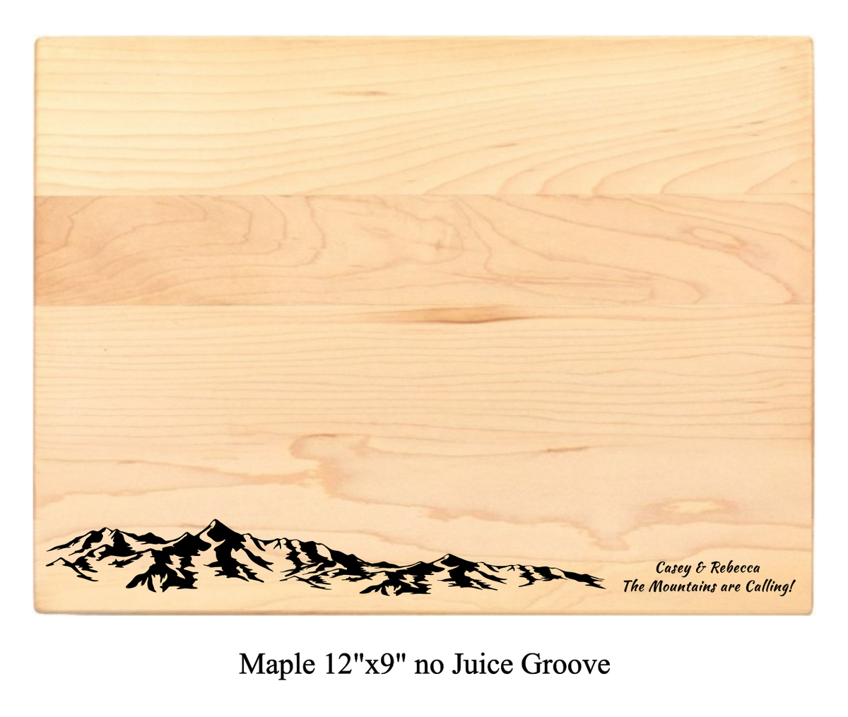 Personalized Cutting Board - The Mountains are Calling - 121