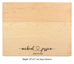 The Happy Couple - Personalized Cutting Board - 048 20