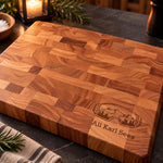 Personalized Ski Goggles End Grain Butcher Block 4