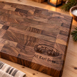 Personalized Ski Goggles End Grain Butcher Block 5
