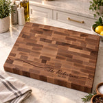 Personalized Name End Grain Butcher Block 6