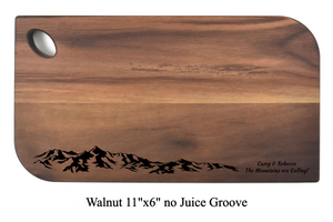 Walnut with Cutout 11" x 6"