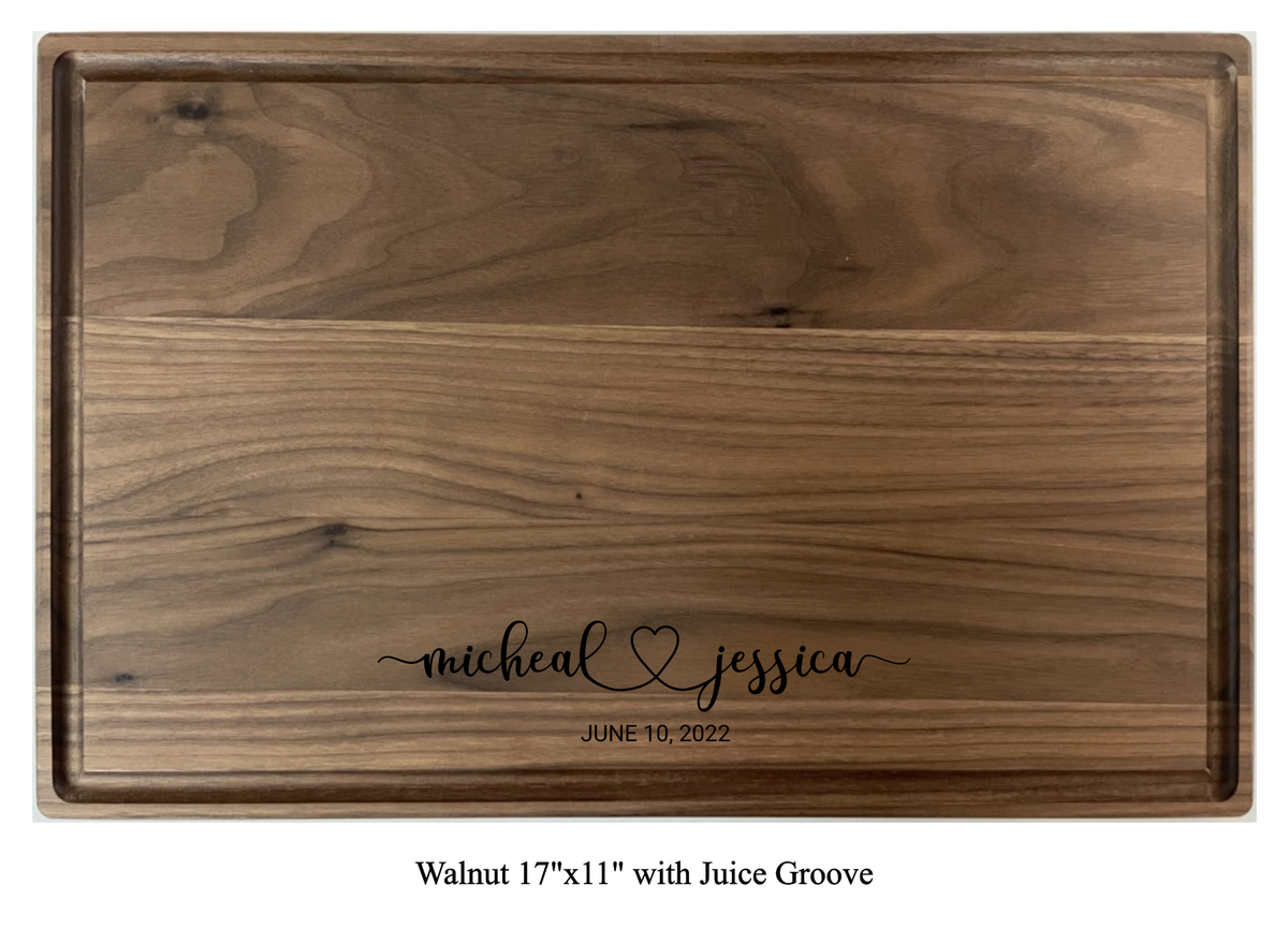 The Happy Couple - Personalized Cutting Board - 048