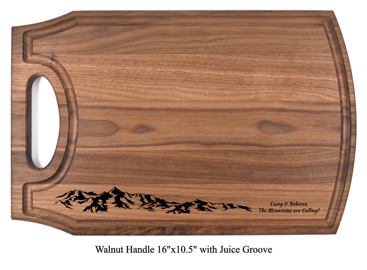 Personalized Cutting Board - The Mountains are Calling - 121