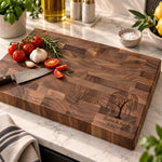 Personalized Willow Tree End Grain Butcher Block 1