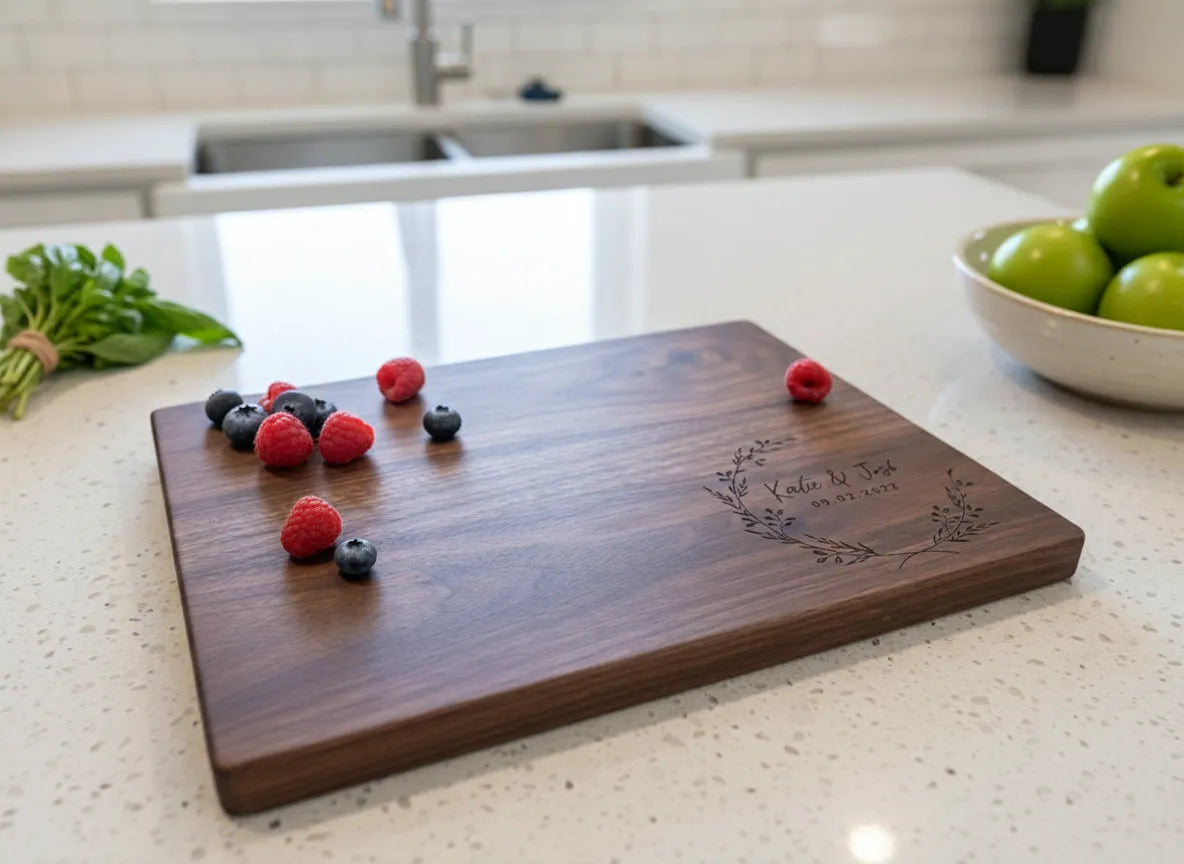 The Wreath - Personalized Cutting Board