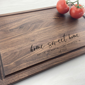 Home Coordinates - Personalized Cutting Board - 310