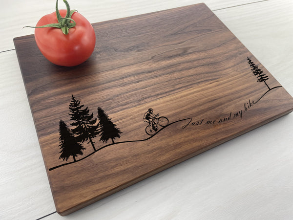 Male Biker - Personalized Cutting Board - 314