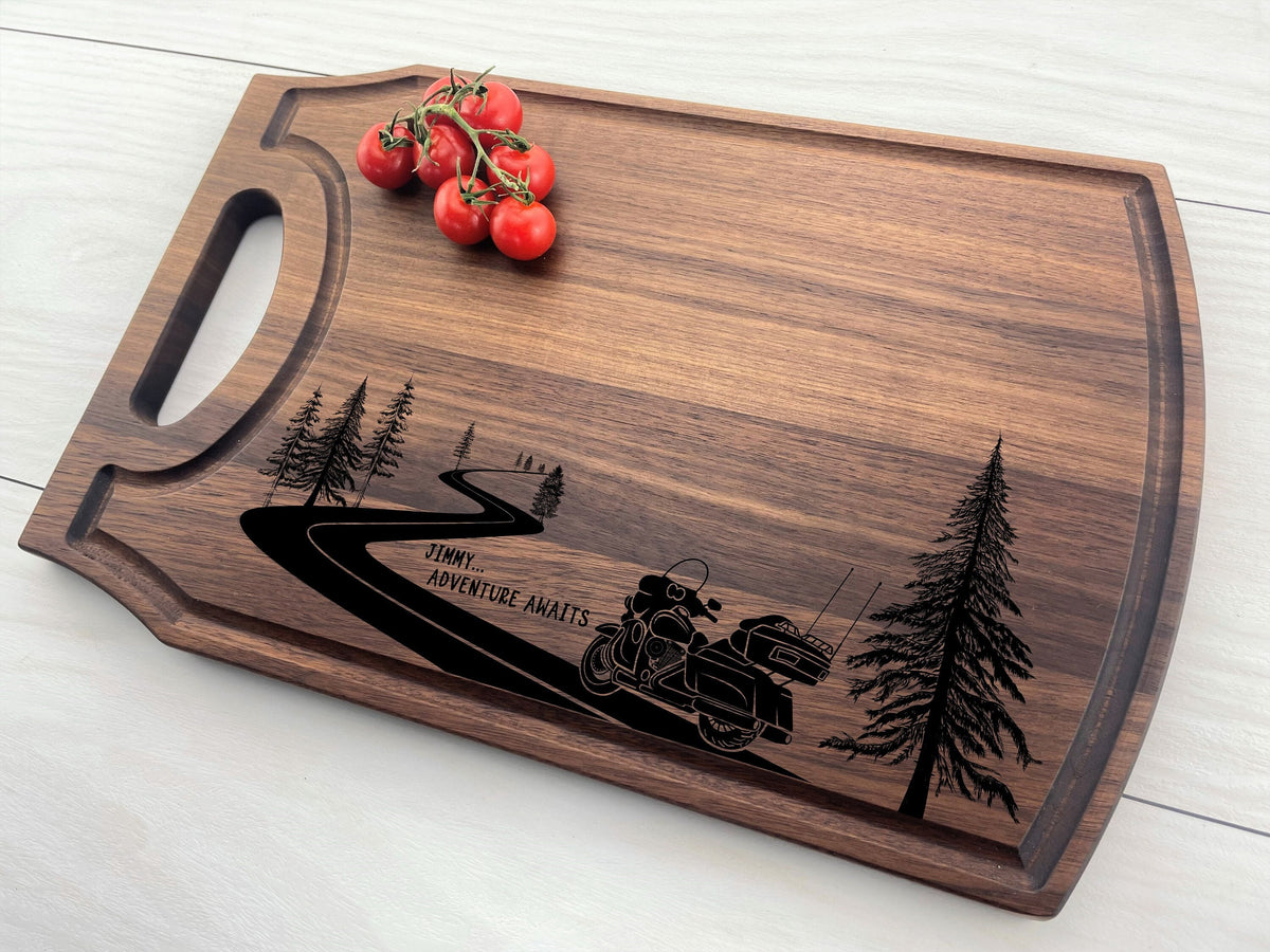 The Biker Board - Personalized Cutting Board - 517