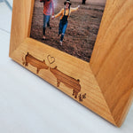 Piggies in Love - Custom Engraved Picture Frame - 038 3