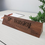 Orthodontist's Office - Personalized Wood Desk Block - 010 2