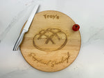 The Sourdough Baker - Personalized Circular Cutting Board 1