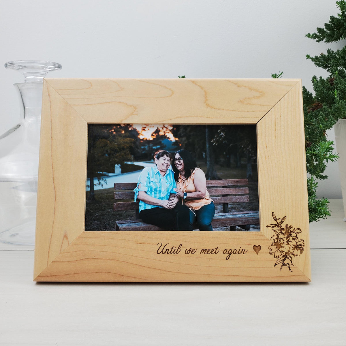 Lilies - Custom Engraved Picture Frame - 078