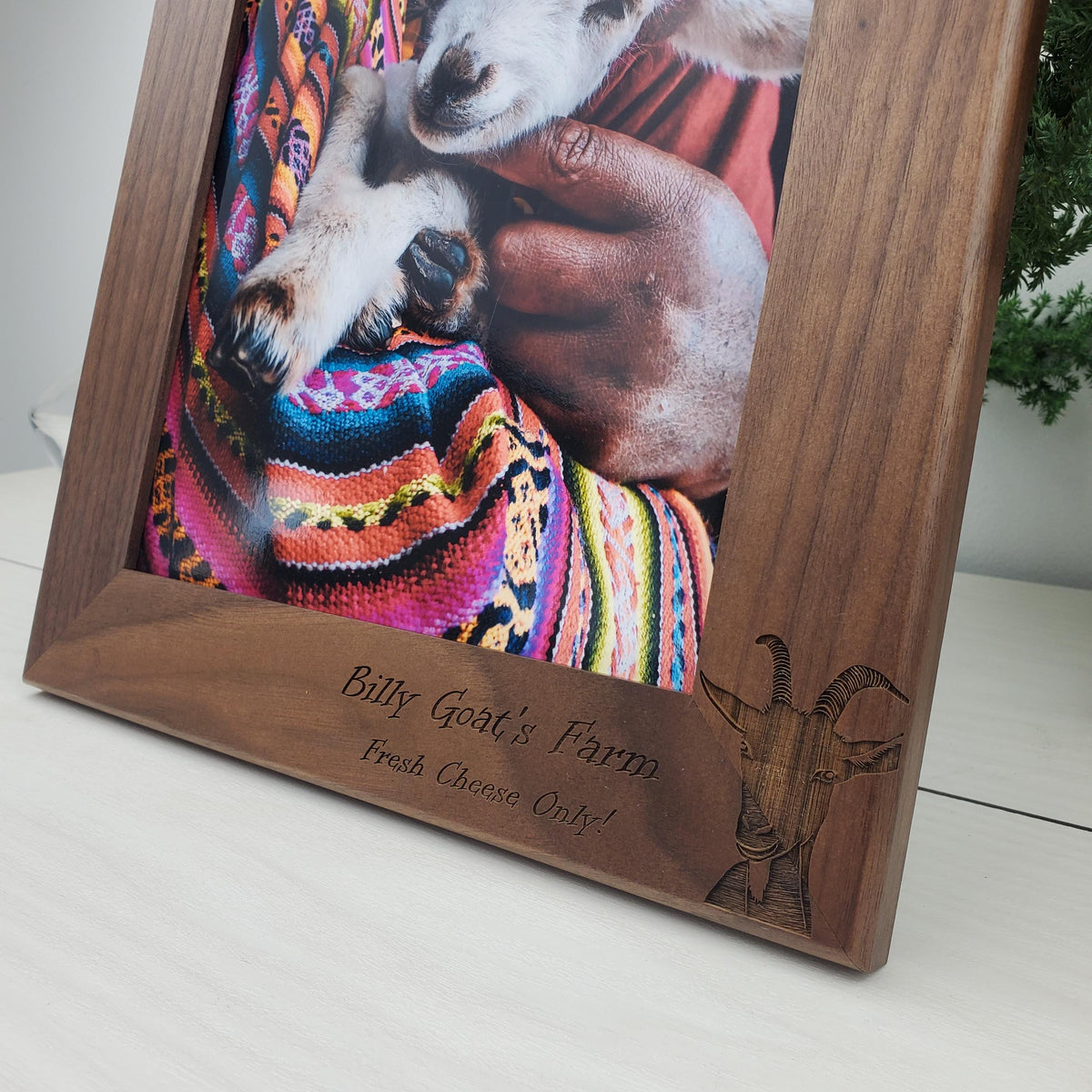 The GOAT - Custom Engraved Picture Frame - 039