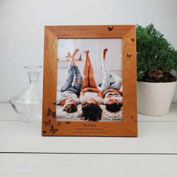 Butterflies - Custom Engraved Picture Frame - 041