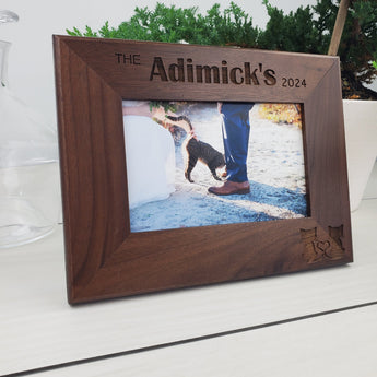 Cat Lovers - Custom Engraved Picture Frame - 003