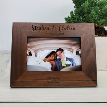 Tied the Knot - Custom Engraved Picture Frame - 011