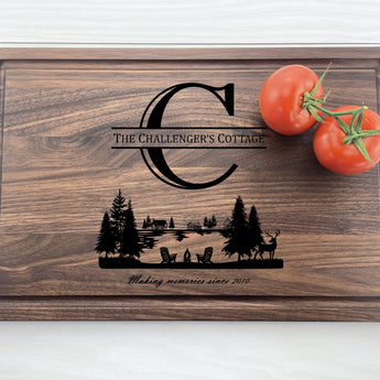 Life at the Cottage - Personalized Cutting Board - 319