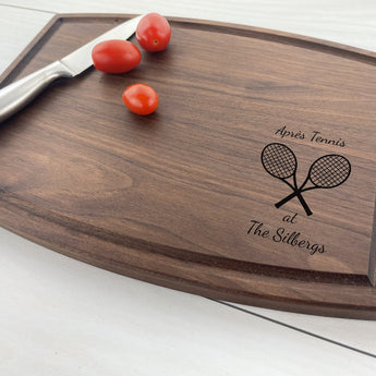 Tennis Rackets - Personalized Cutting Board - 318