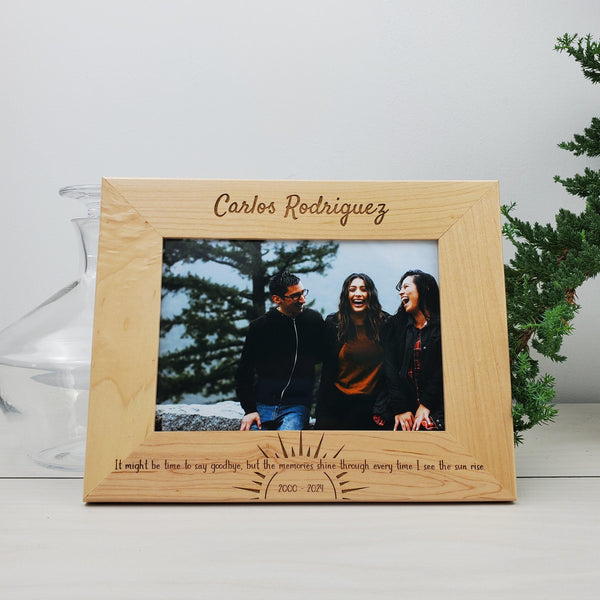 Sunshine - Custom Engraved Picture Frame - 075